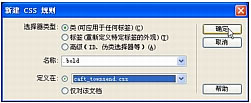 Dreamweaver使用CSS样式表设置网页文本格式