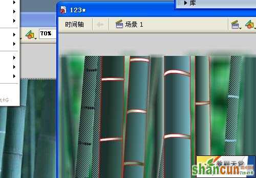 Flash8模糊滤镜绘制逼真青翠竹林_中国flash在线整理转载