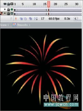 Flash cs3制作炫丽的烟花效果