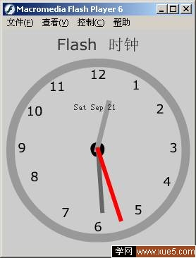 用Flash制作精巧的时钟 山村
