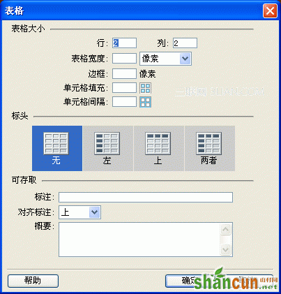 Dreamweaver网页制作教程：表格设计 