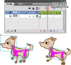 Flash的骨骼工具制作皮影动画技巧
