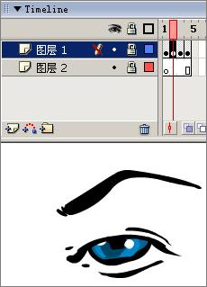 Flash制作卡通人物眨眼动画的方法和技巧