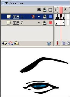 Flash制作卡通人物眨眼动画的方法和技巧