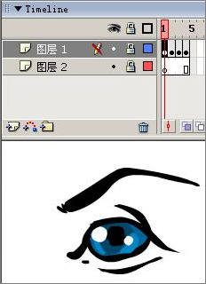 Flash制作卡通人物眨眼动画的方法和技巧