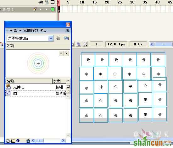 Flash新手教程:跟随鼠标的圈圈动画