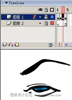 Flash制作卡通人物眨眼动画的方法,PS教程,思缘教程网