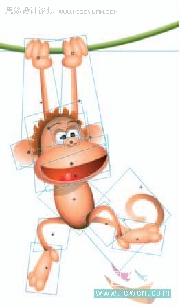 Flash cs3鼠绘教程：动画技巧之绘制猴子,PS教程,思缘教程网