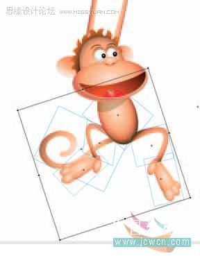 Flash cs3鼠绘教程：动画技巧之绘制猴子,PS教程,思缘教程网