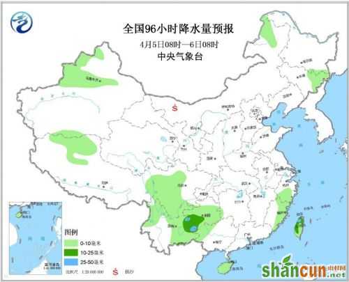 全国降水量预报1