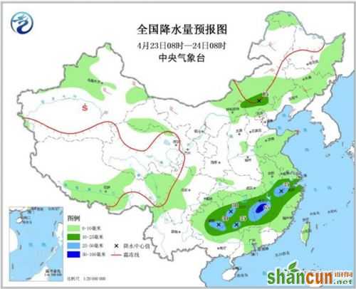 南方降水重心移至江南 西北再上30℃